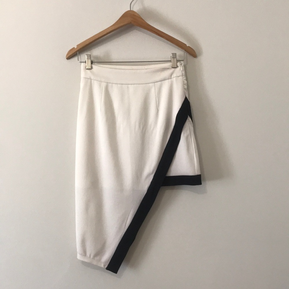 Asymmetrical Black/White Skirt